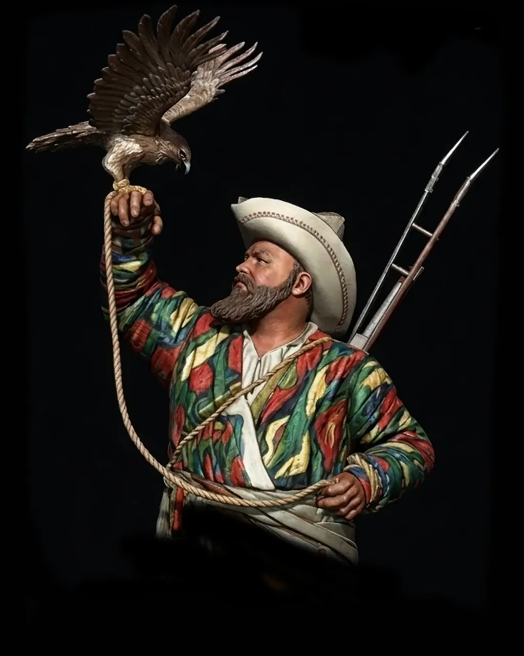 Hunter with falcon