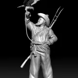 Hunter with falcon 3