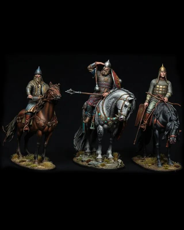 Bogatyri. Legendary russian warriors