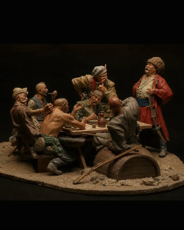 Cossacks writing a letter to the Turkish Sultan